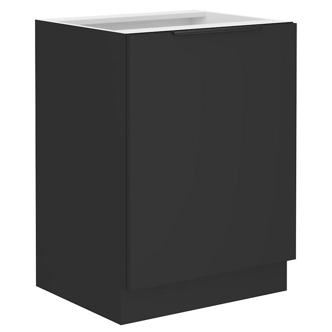Kuchyňská skříňka Siena černý mat 60d 1f bb