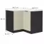 Kuchyňská skříňka Arona cashmere 90x90 Dn 2f bb,2