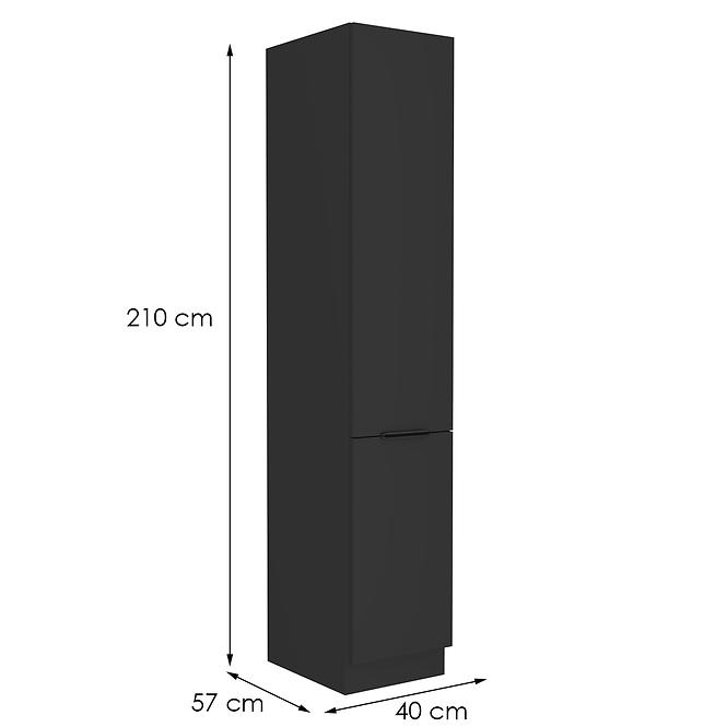 Kuchyňská skříňka Siena černý mat 40dk-210 2f