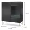 Vitrína Harmony WT97 černá grafit/marmur black ,2