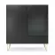 Vitrína Harmony WT97 černá grafit/marmur black ,3