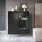 Vitrína Harmony WT97 černá grafit/marmur black ,6