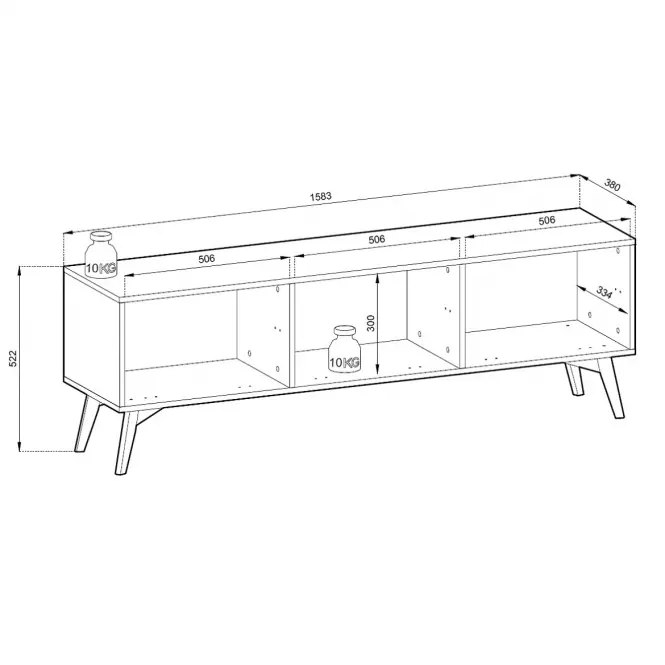 Tv Stolek Forest 158 eukalyptus/scandi jedle,11