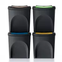 Sada 4 odpadkových košů Sortibox 4 x 25L IKWB25S4