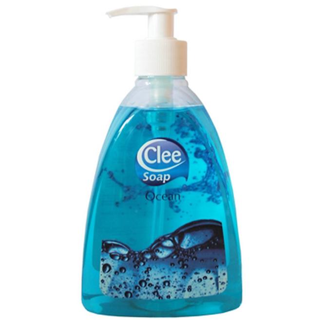 Mýdlo tekuté Clee Oceán s pumpičkou 500 ml modré
