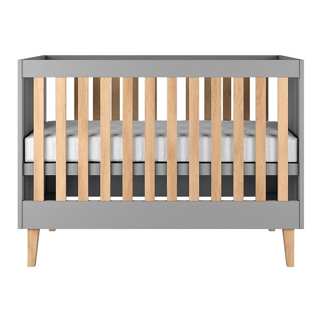 Dětská postel Kubi 60x120 šedá