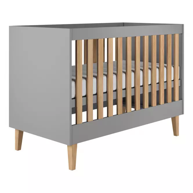 Dětská postel Kubi 60x120 šedá