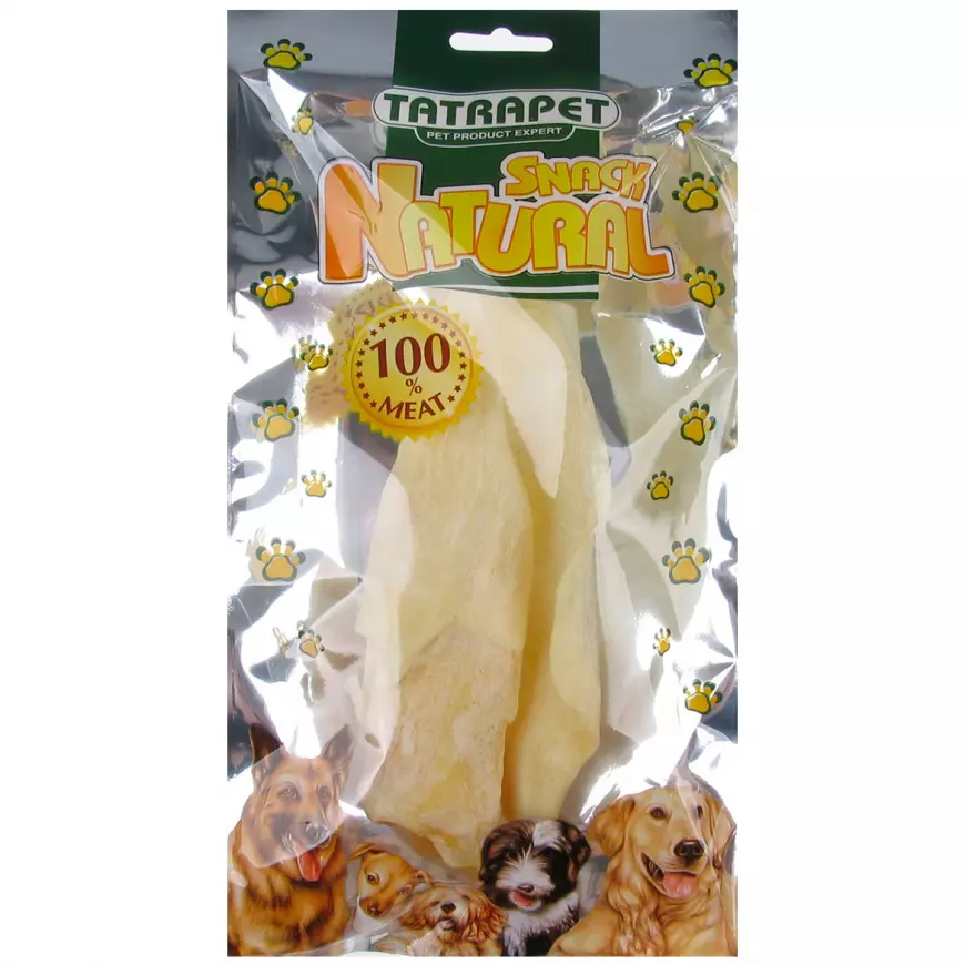 Sušené ucho hovězí bílé 20-25 cm 1 ks Snack Natural
