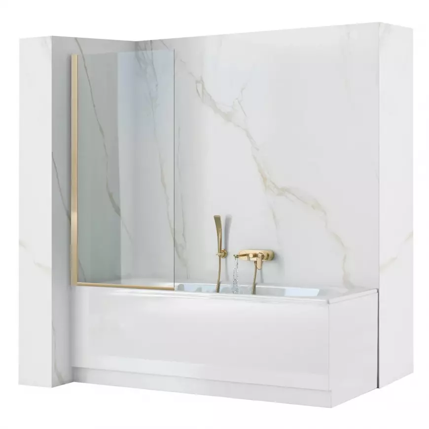 Vanová zástěna Elegant Gold 80x140