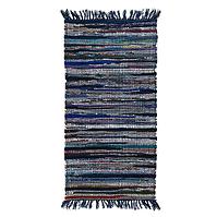 Bavlněný koberec Chindi 0,6/1,2 Cr-604 modrý