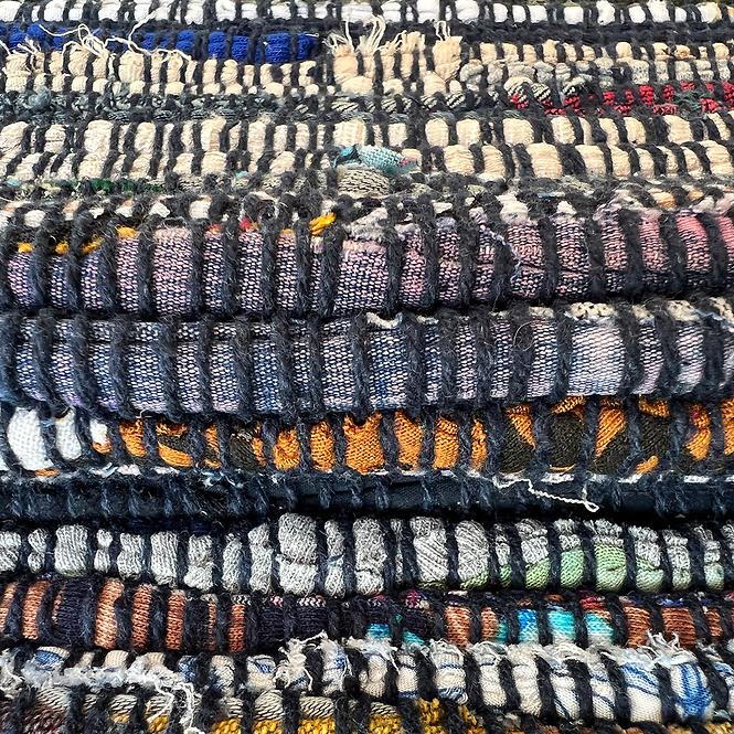 Bavlněný koberec Chindi 0,6/1,2 Cr-604 modrý