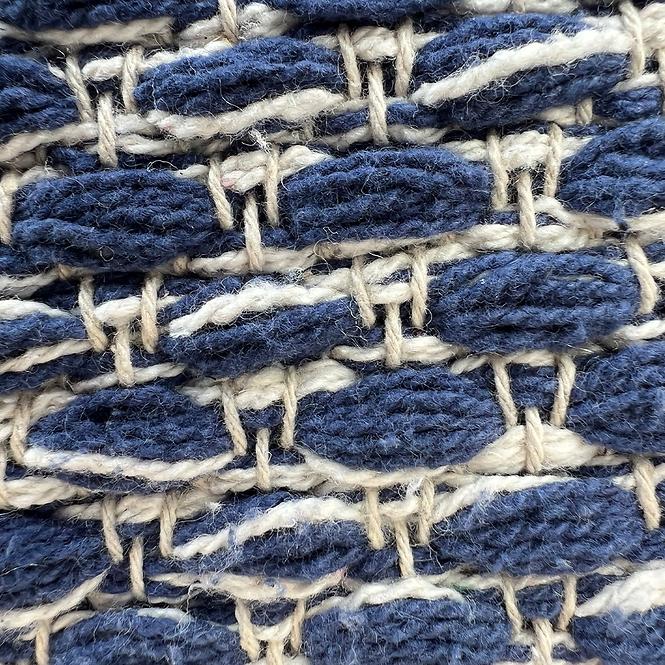 Bavlněný koberec Chindi 0,8/1,5 Cr-1295 modrý