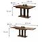 Stůl Appia 210 mat černá noha dub stirling,3