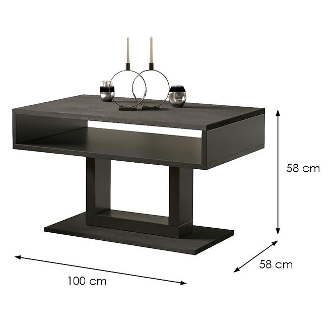 Konferenční stolek Tilo 100 beton tmavý