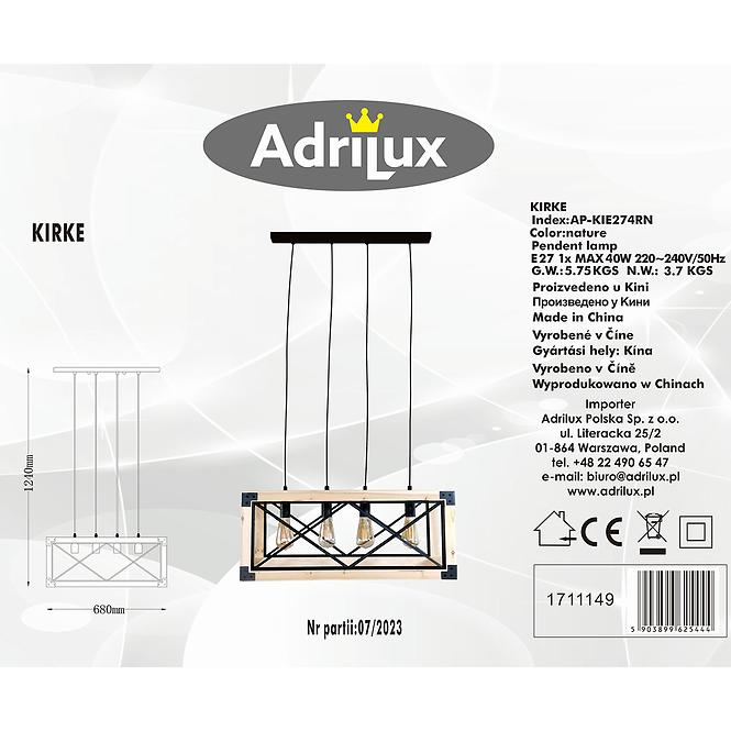 Svítidlo Kirke AP-KIE274RN LW3,4