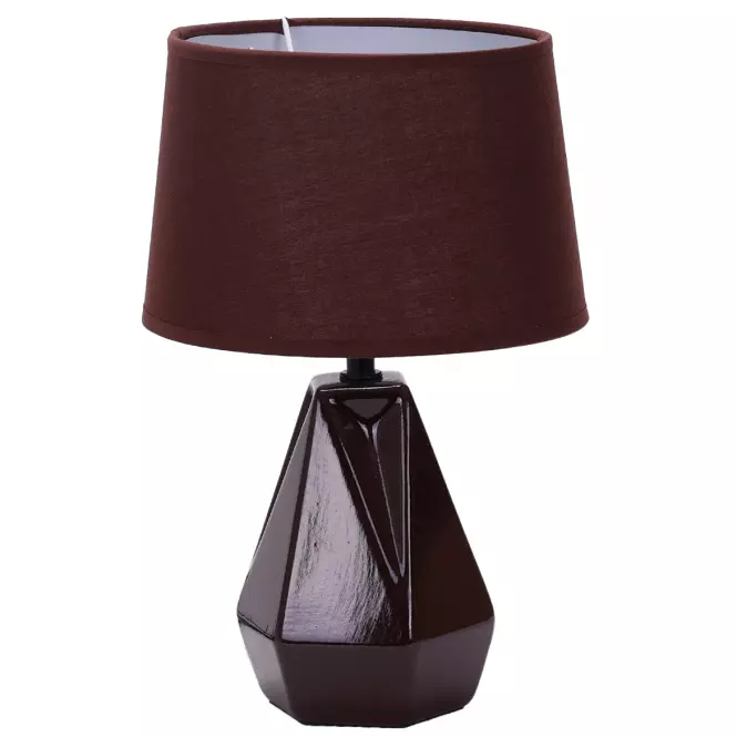 Stolní lampa D9008 hnědá