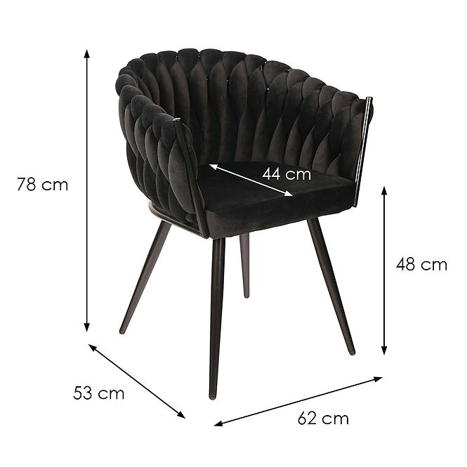 Židle Asti černá