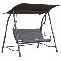 Zahradní houpačka šedá 170x120x200