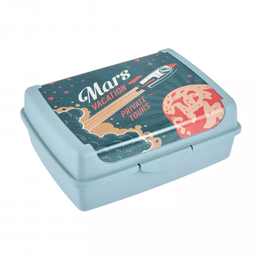 Svačinový box Deco-Click-Box midi nordic blue 17x13x7 1 l