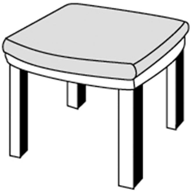 Polstr na židli - monoblok  SPOT 3950