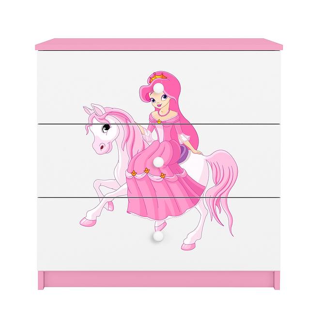 Dětská komoda Babydreams růžová - Princezna 1