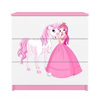 Dětská komoda Babydreams růžová - Princezna 2