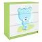 Dětská komoda Babydreams zelená - Modrý medvídek,3