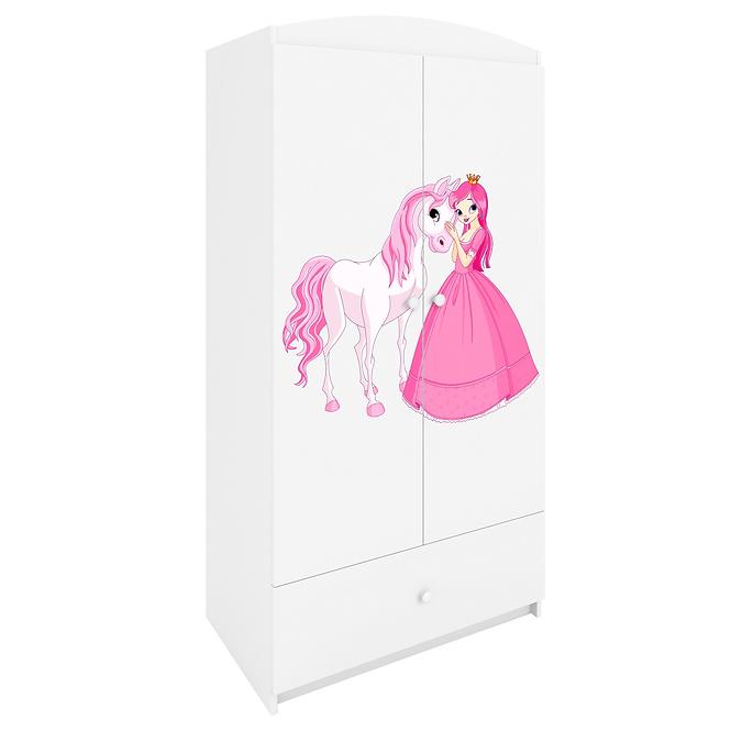 Skříň Babydreams bílá - Princezna 2,2