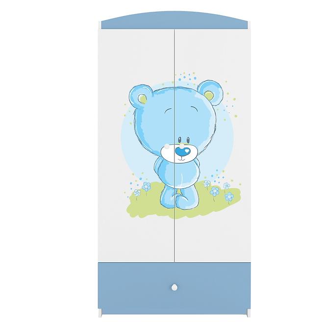 Skříň Babydreams modrá - Modrý medvídek