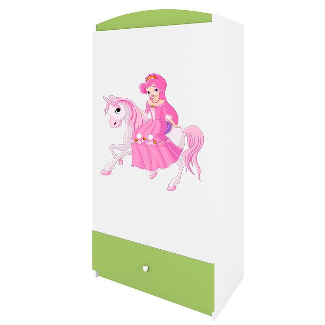 Skříň Babydreams zelená - Princezna 1,3