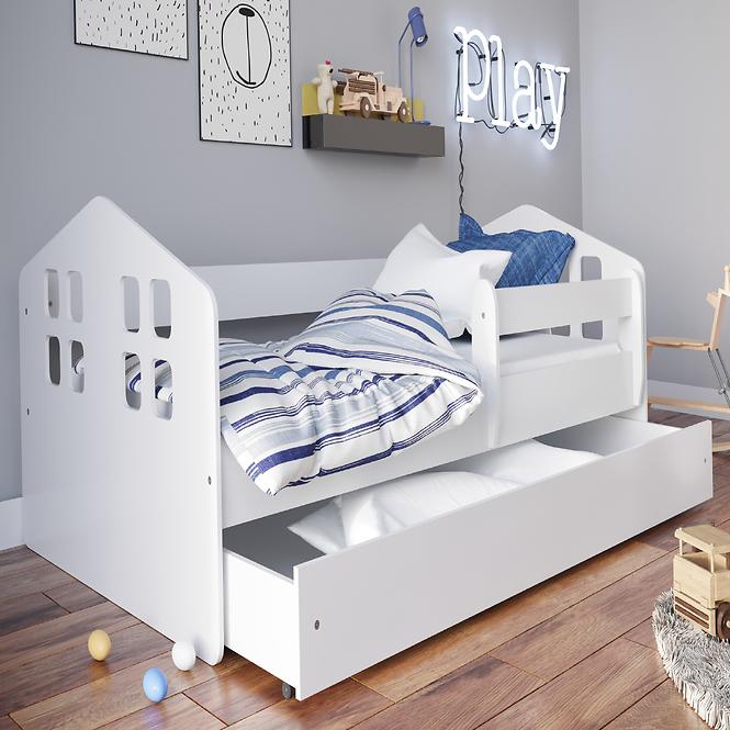 Dětská postel Kacper+M bílá 80x180