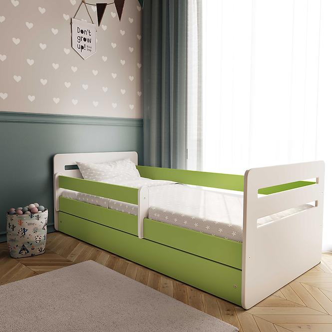 Dětská postel Tomi zelená 80x140