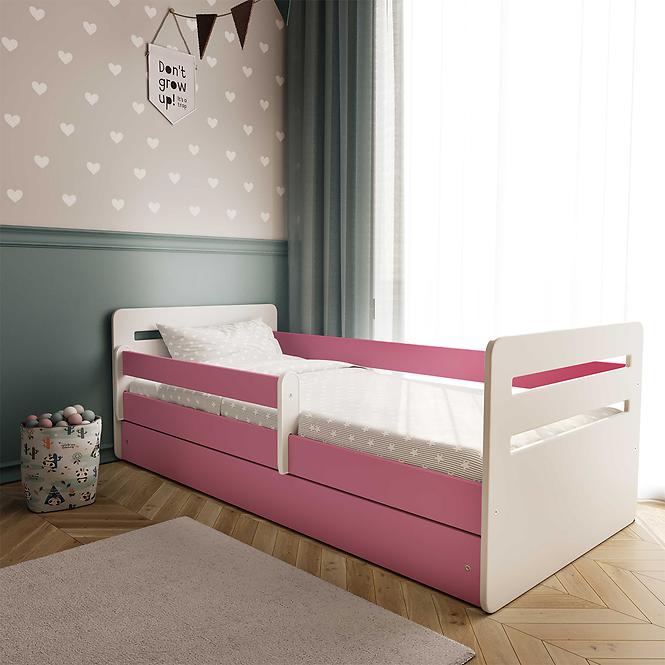 Dětská postel Tomi+M růžová 80x140