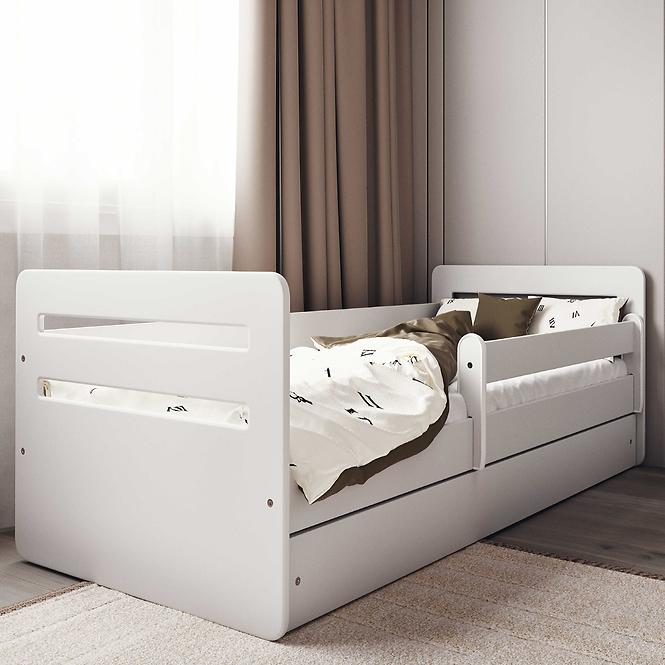 Dětská postel Tomi+Sz bílá 80x140