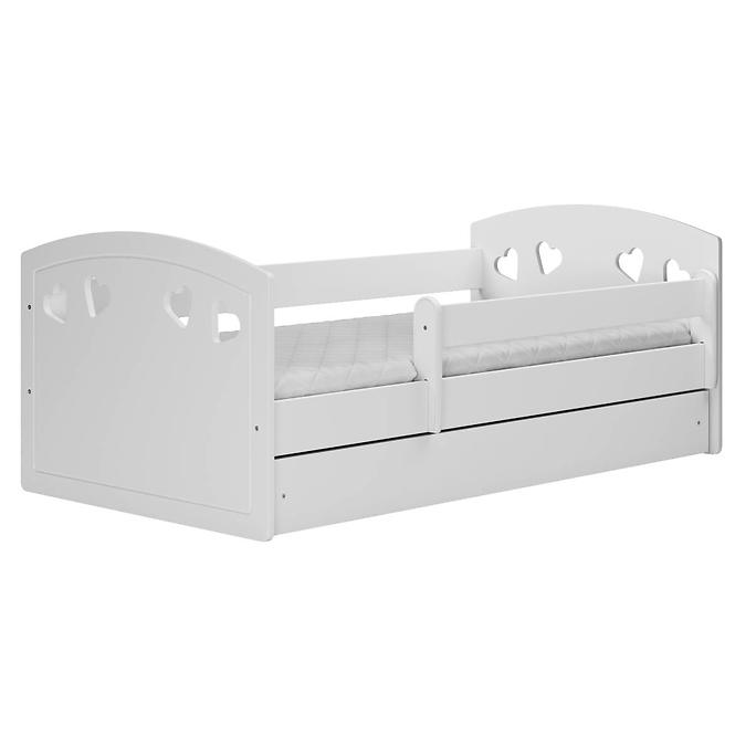Dětská postel Julia +SZ+M bílá 80x160