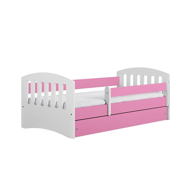Dětská postel Classic 1+M růžová 80x140 