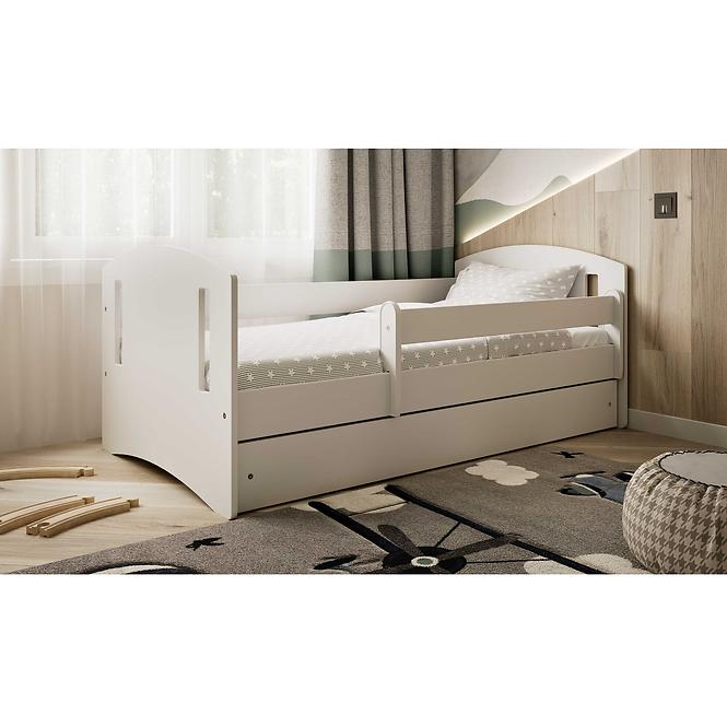 Dětská postel Classic 2+M bílá 80x140 
