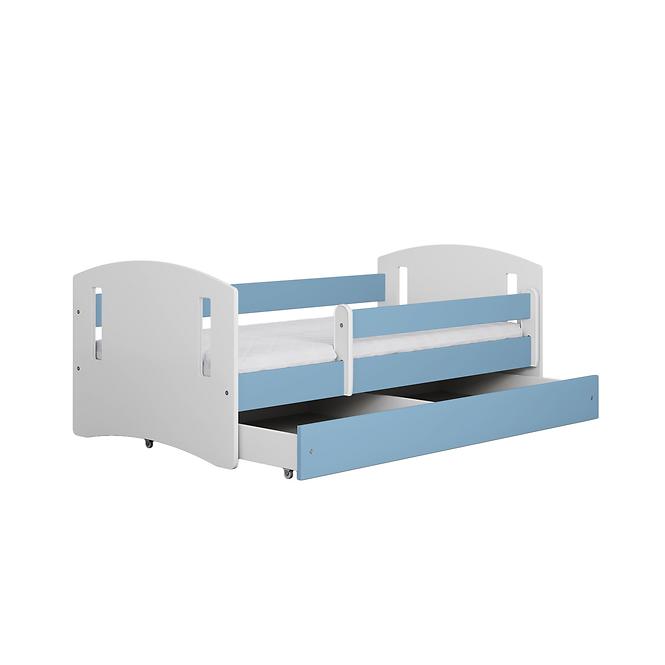 Dětská postel Classic 2+M modrá 80x140 
