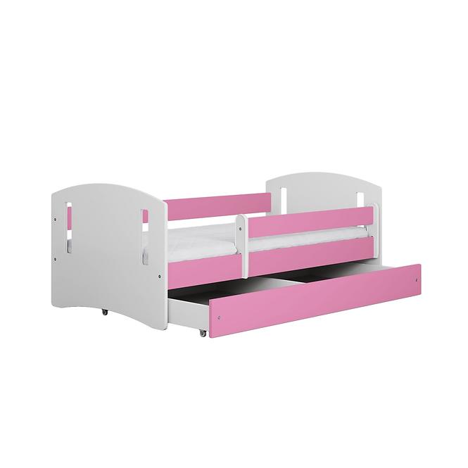 Dětská postel Classic 2+M růžová 80x140 