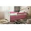 Dětská postel Classic 2+M růžová 80x140 ,6