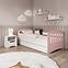 Dětská postel Classic 1+M Mix pudrově růžová 80x160 ,6