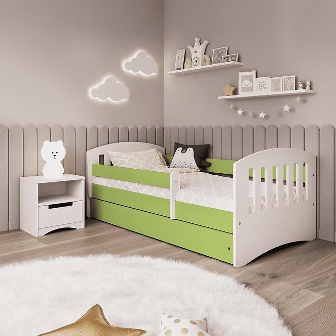 Dětská postel Classic 1+M zelená 80x180 