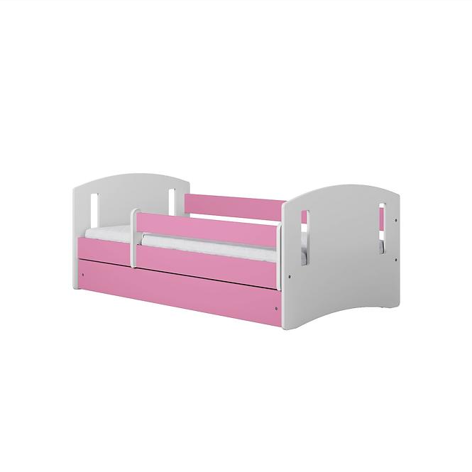 Dětská postel Classic 2+Sz růžová 80x160 