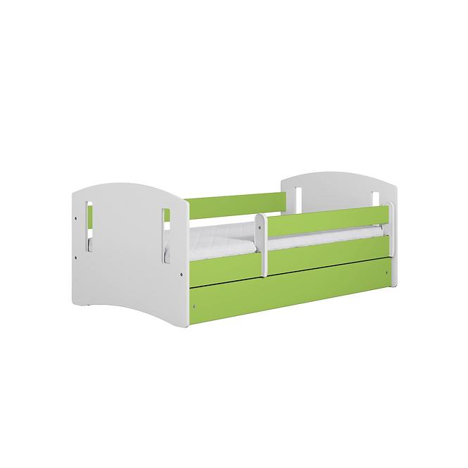 Dětská postel Classic 2+Sz+M zelená 80x140 