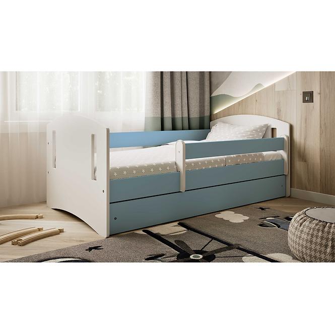 Dětská postel Classic 2+Sz+M modrá 80x180 