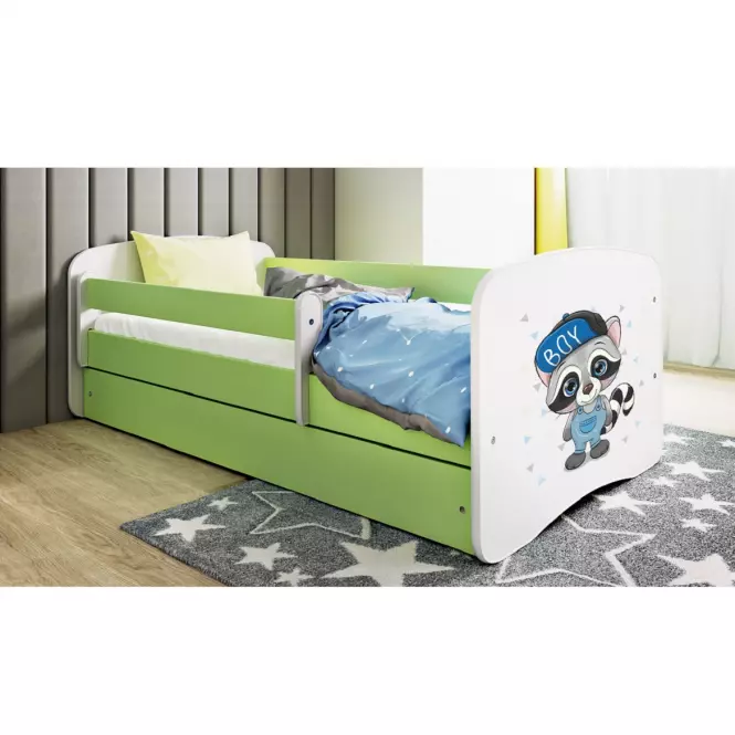 Dětská postel Babydreams zelená 70x140 Mýval