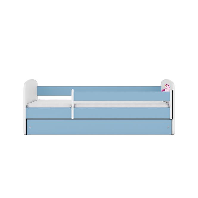 Dětská postel Babydreams modrá 70x140 Jednorožec