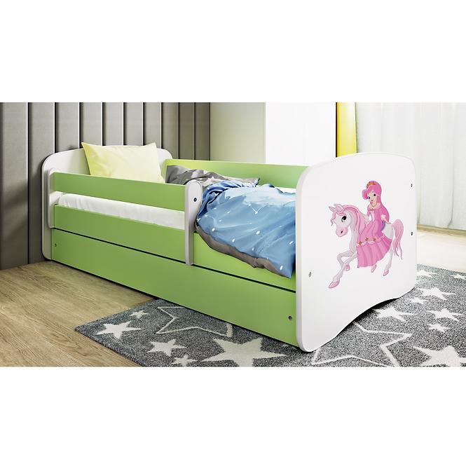 Dětská postel Babydreams zelená 70x140 Princezna 1