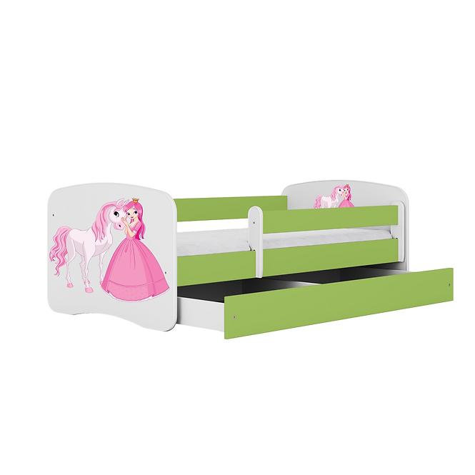 Dětská postel Babydreams zelená 70x140 Princezna 2