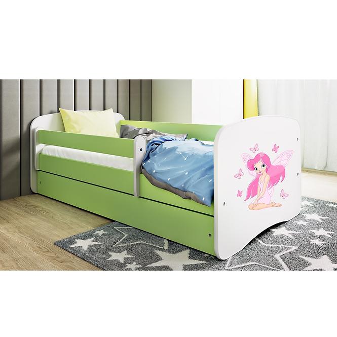 Dětská postel Babydreams zelená 70x140 Víla 1
